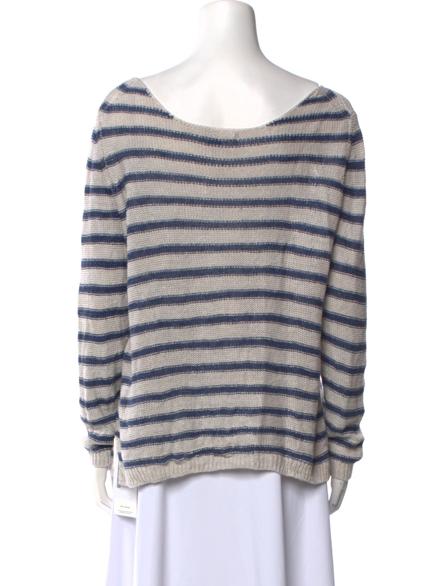 Vince Striped Bateau Neckline Sweater