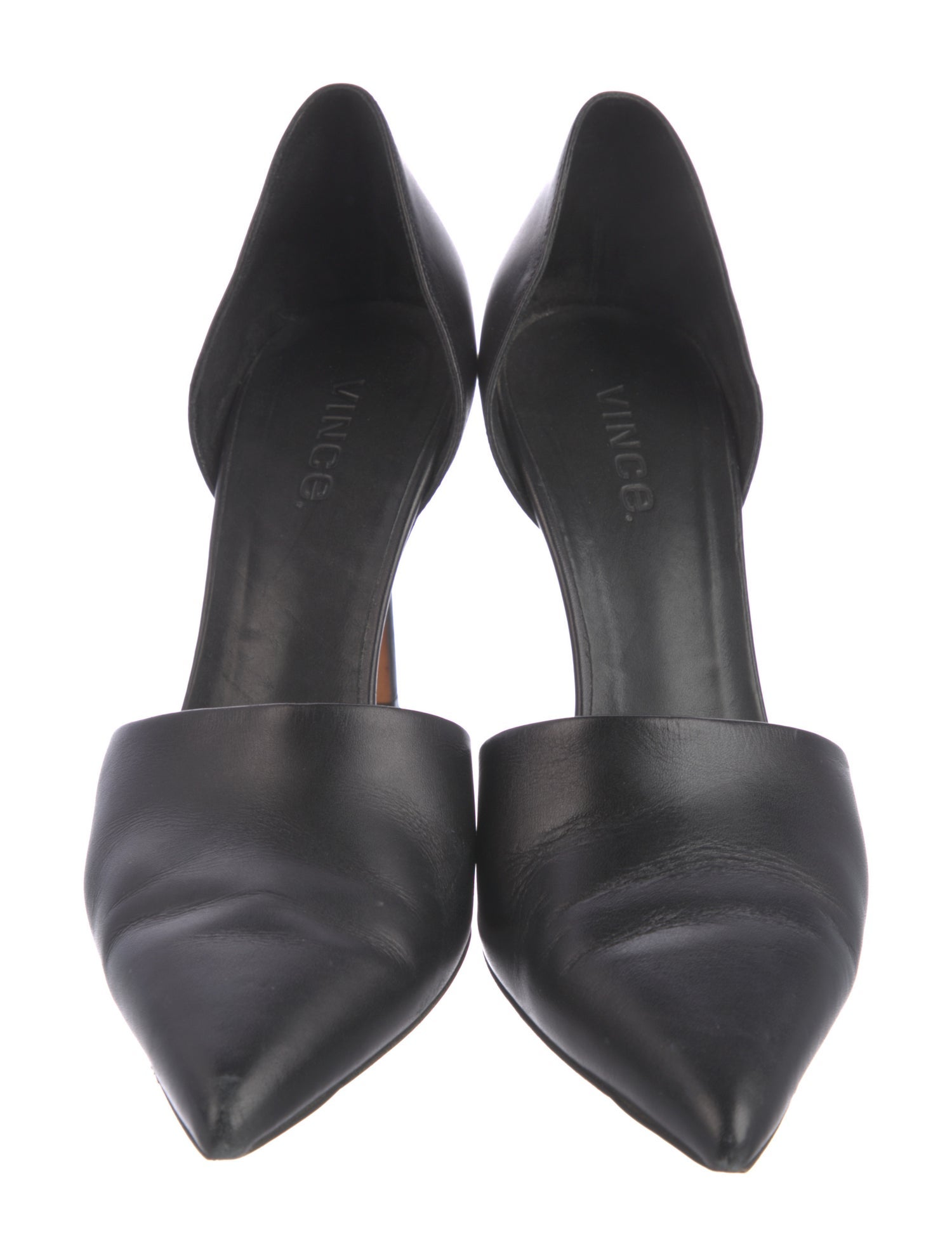 Vince Leather D'Orsay Pumps
