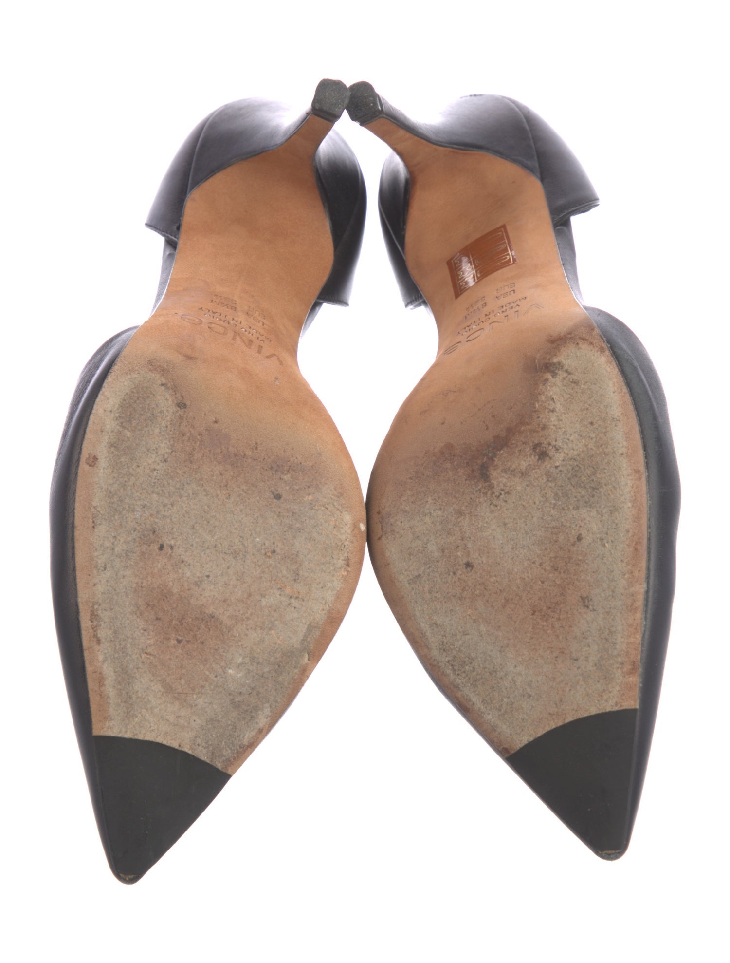 Vince Leather D'Orsay Pumps