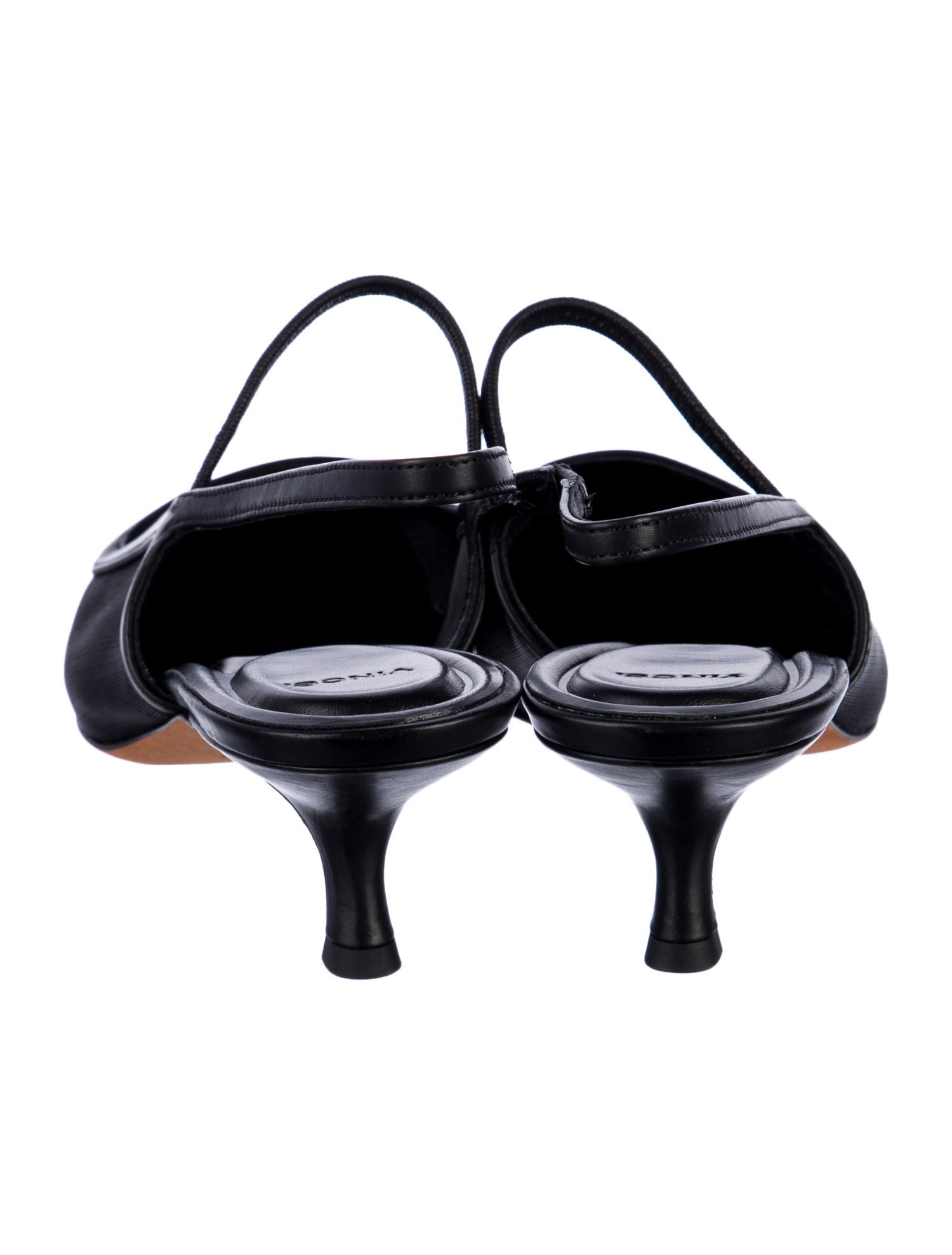 Vince Leather Slingback Flats