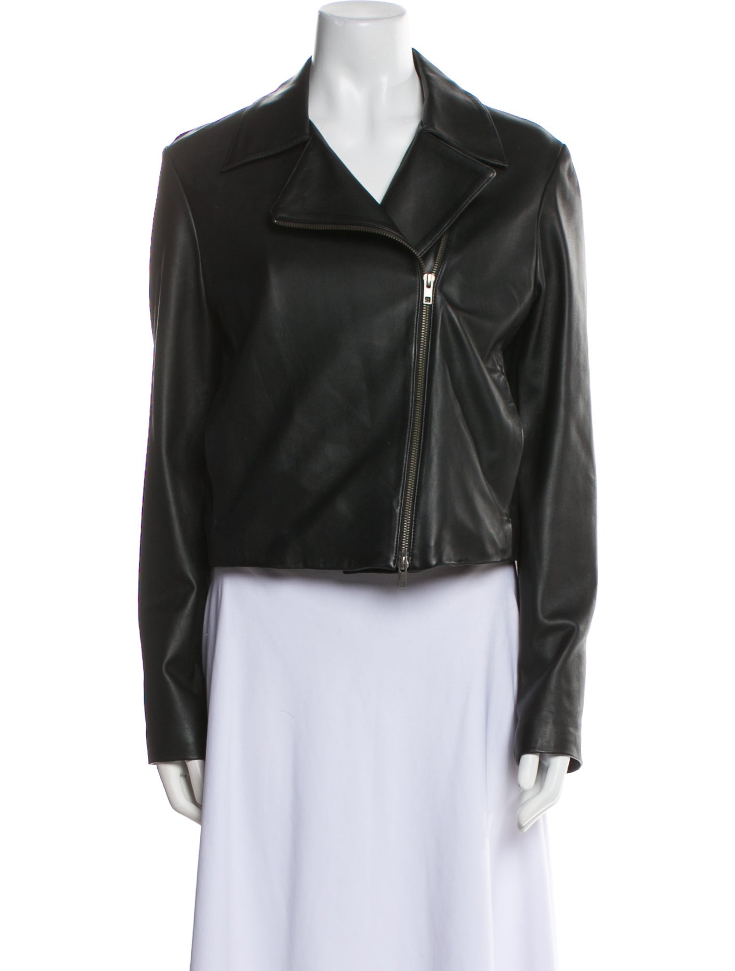 Vince Lamb Leather Biker Jacket