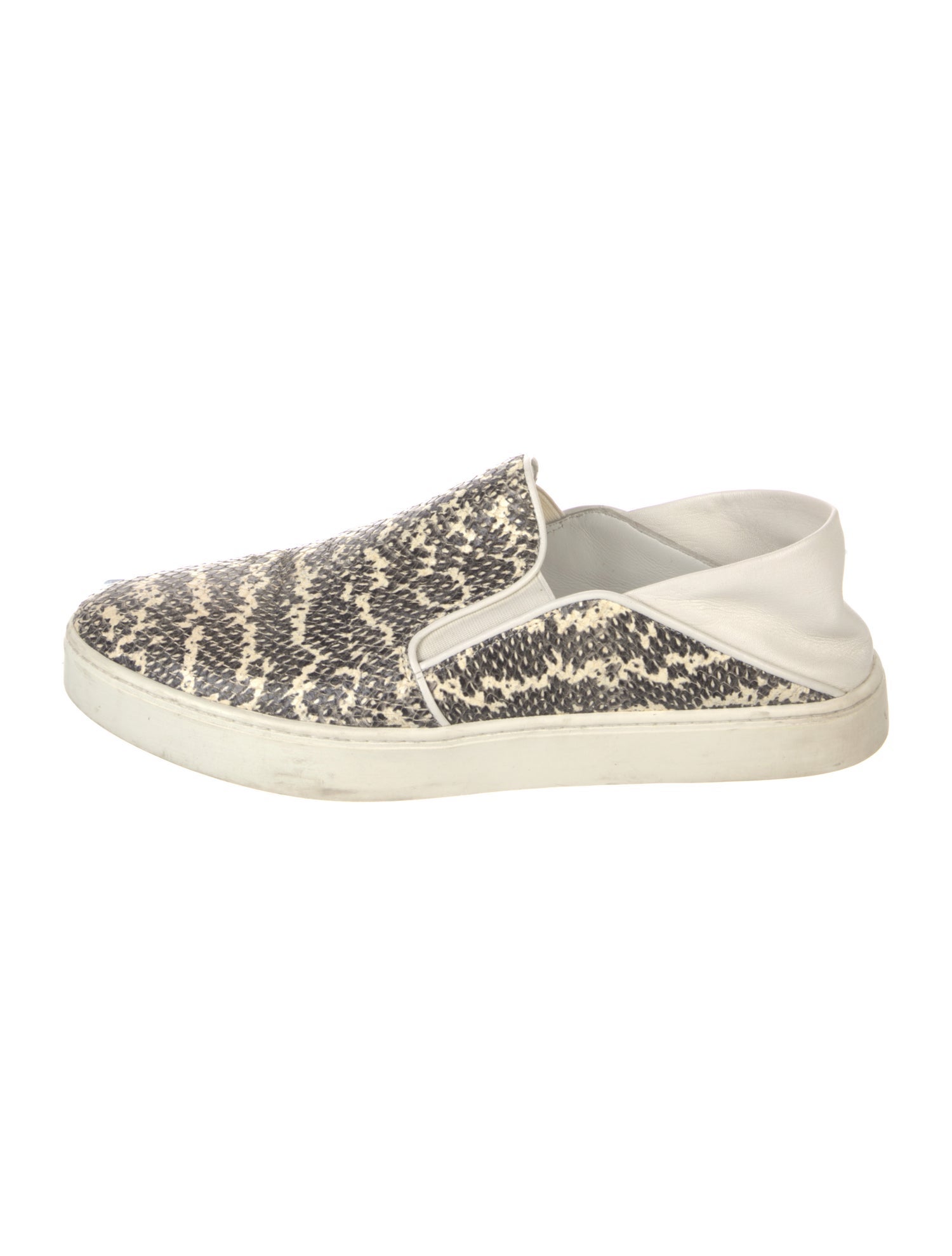 Vince Snakeskin Animal Print Sneakers