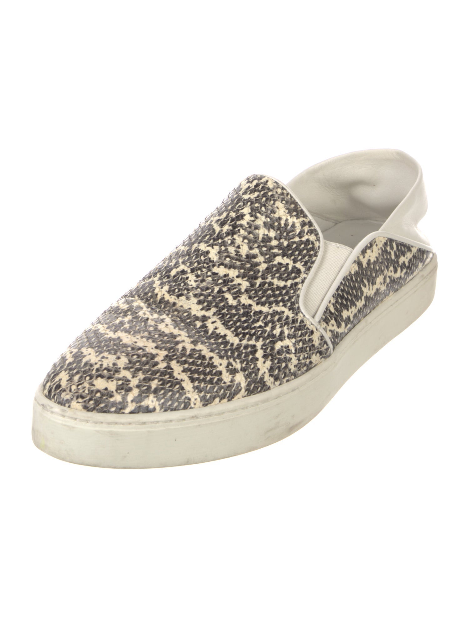 Vince Snakeskin Animal Print Sneakers