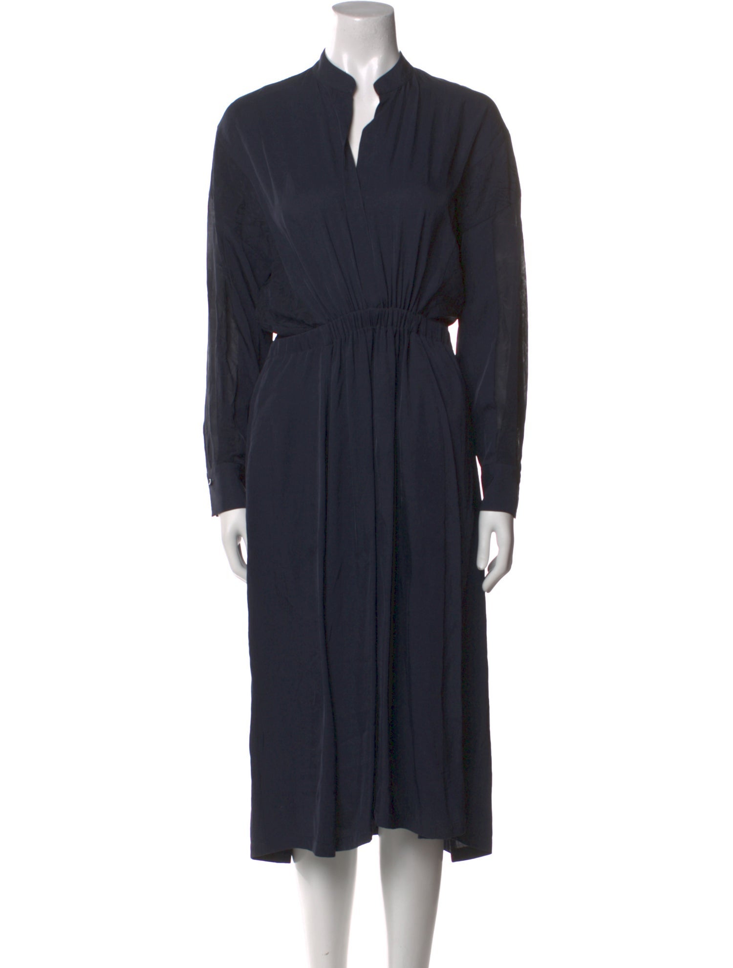 Vince V-Neck Midi Length Dress