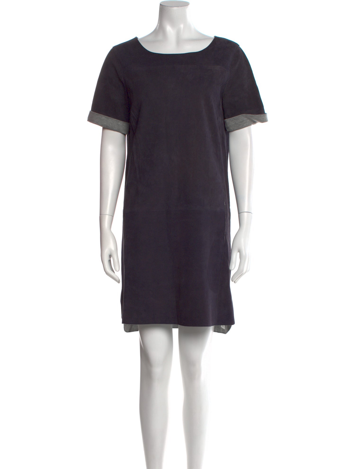 Vince Goat Leather Mini Dress