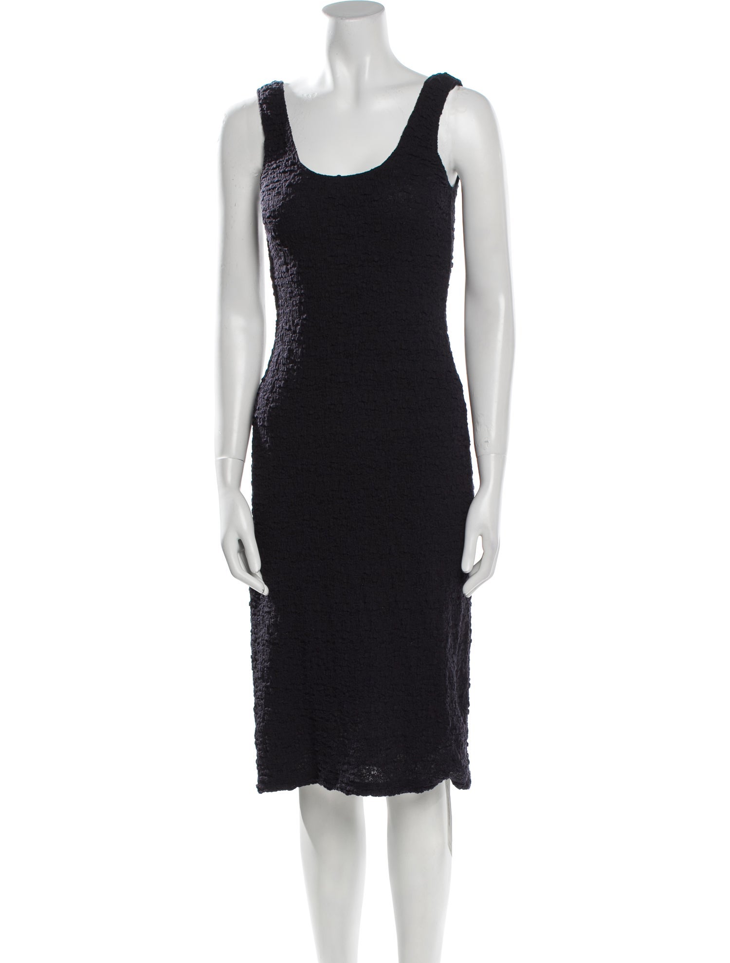 Vince Scoop Neck Midi Length Dress