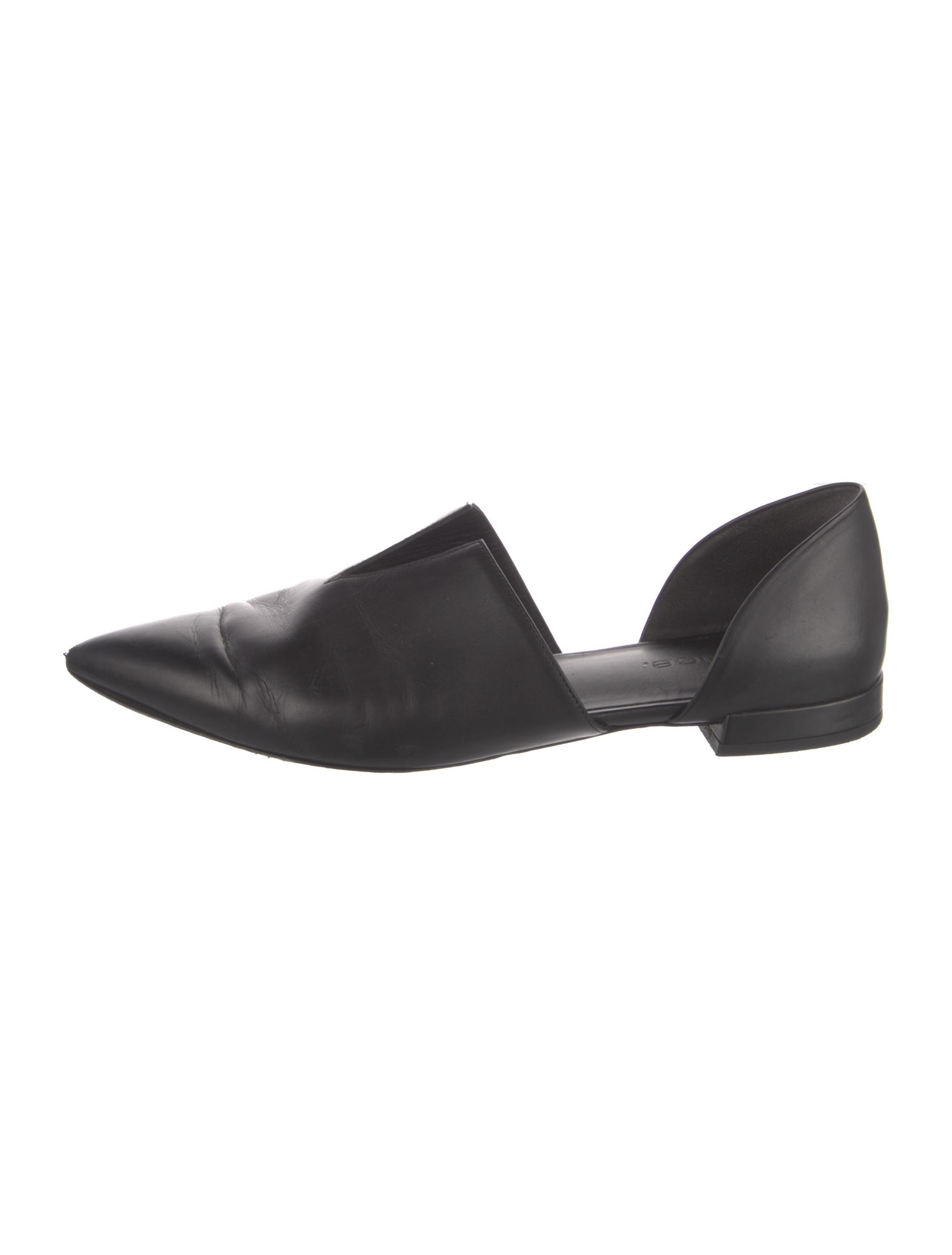 Vince Leather D'Orsay Flats