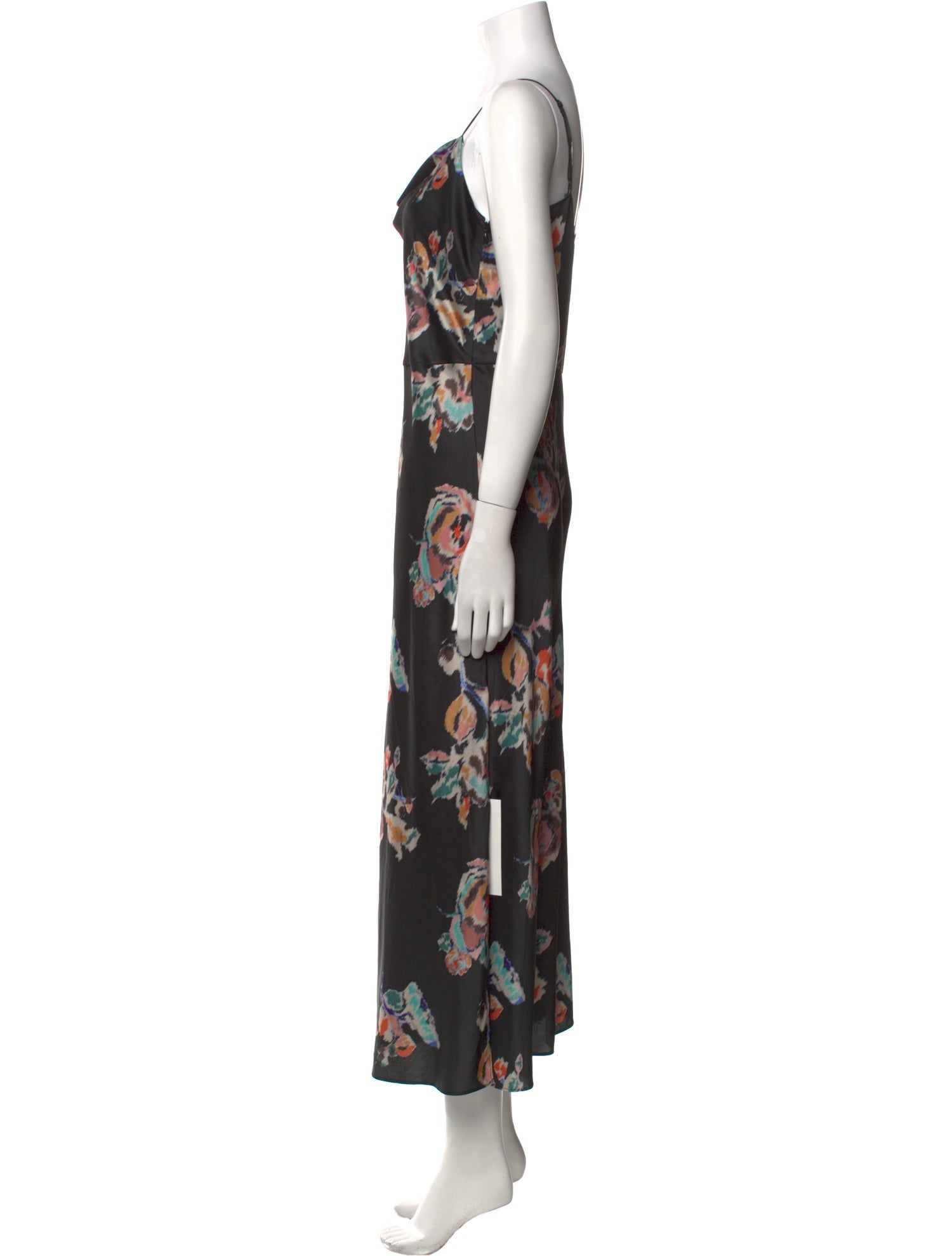 Vince Floral Print Long Dress