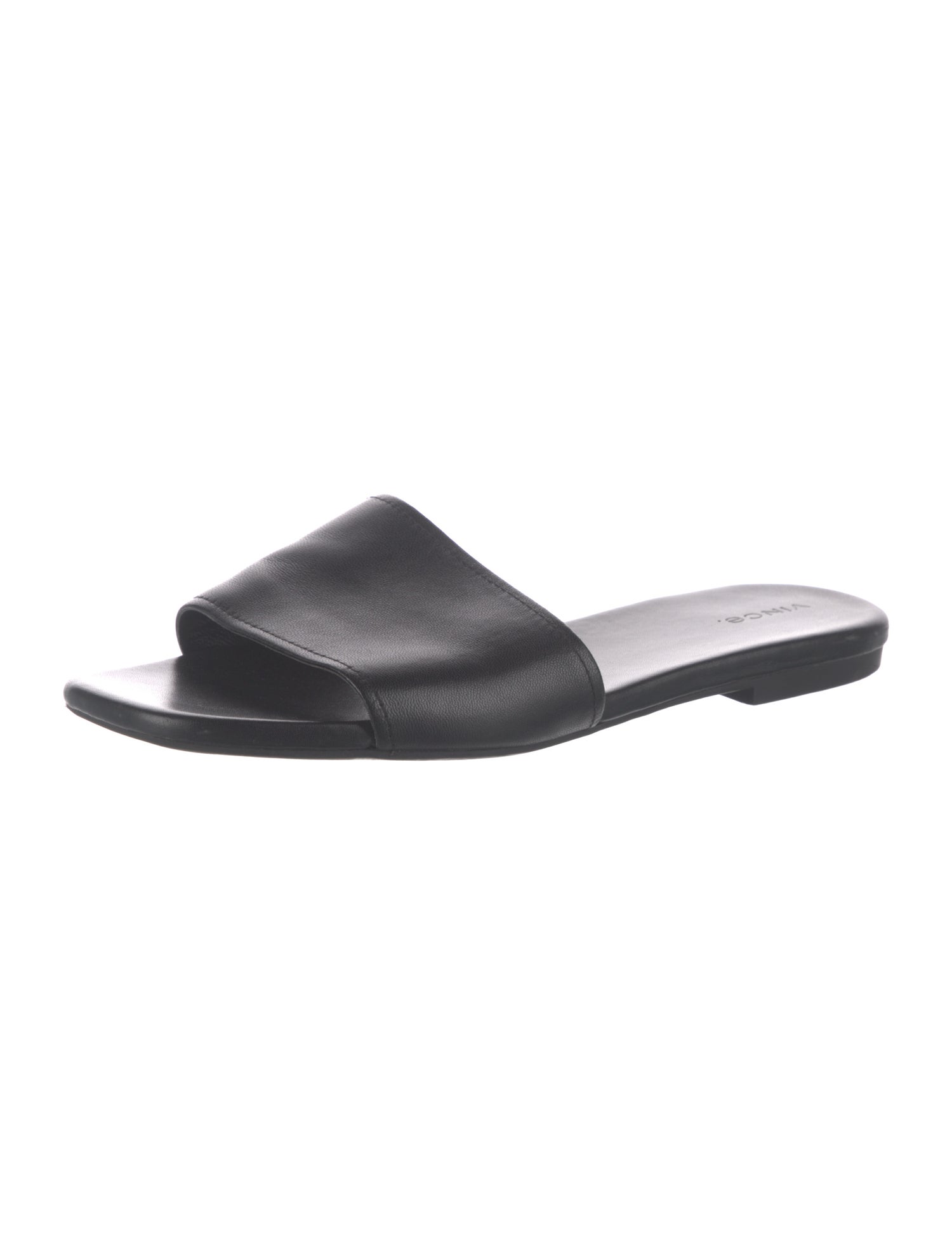 Vince Leather Slides