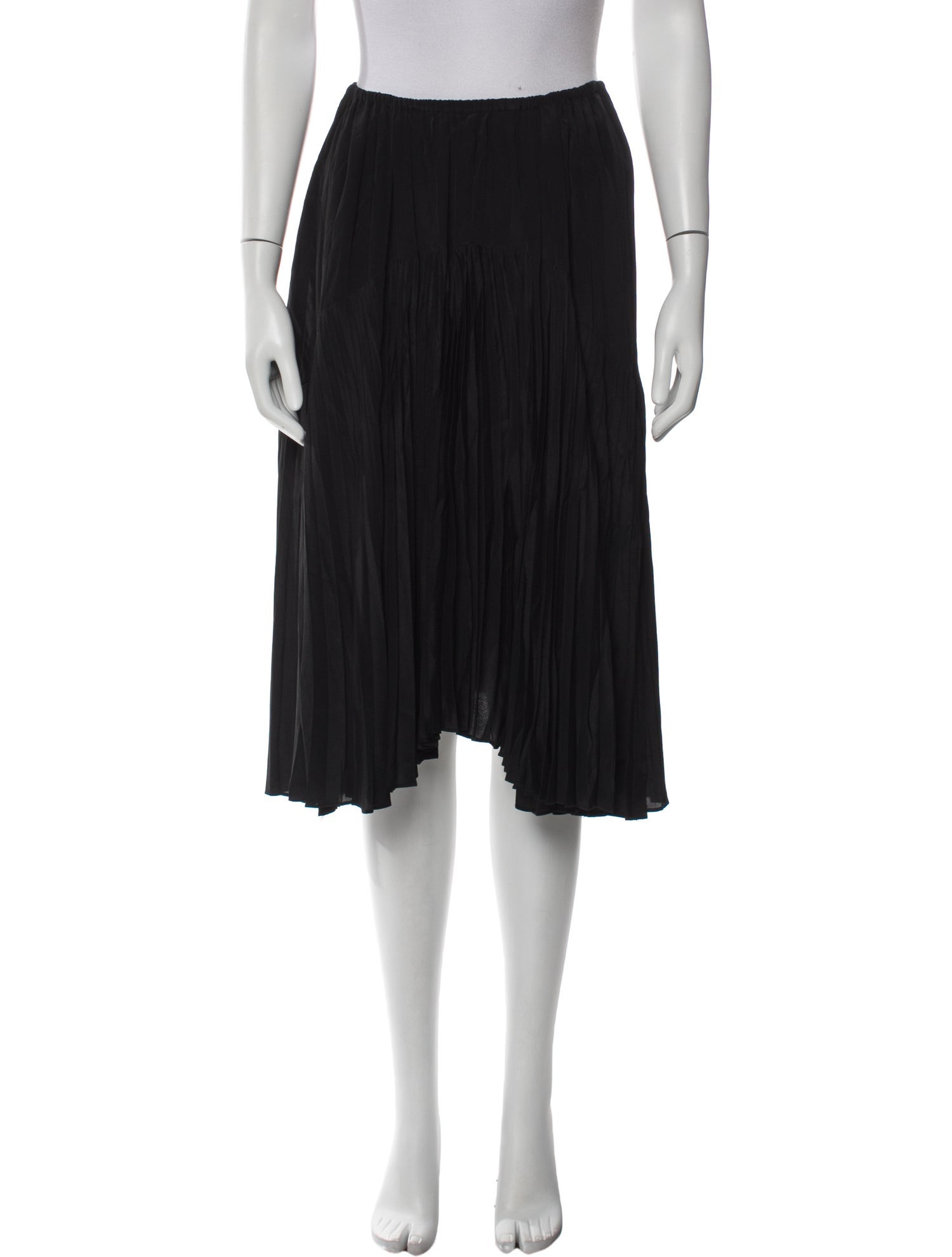 Vince Pleated Accents Knee-Length Skirt