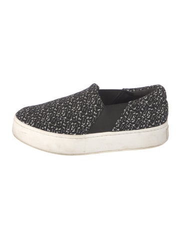 Vince Flats Leather Trim Embellishment Loafers 8.5