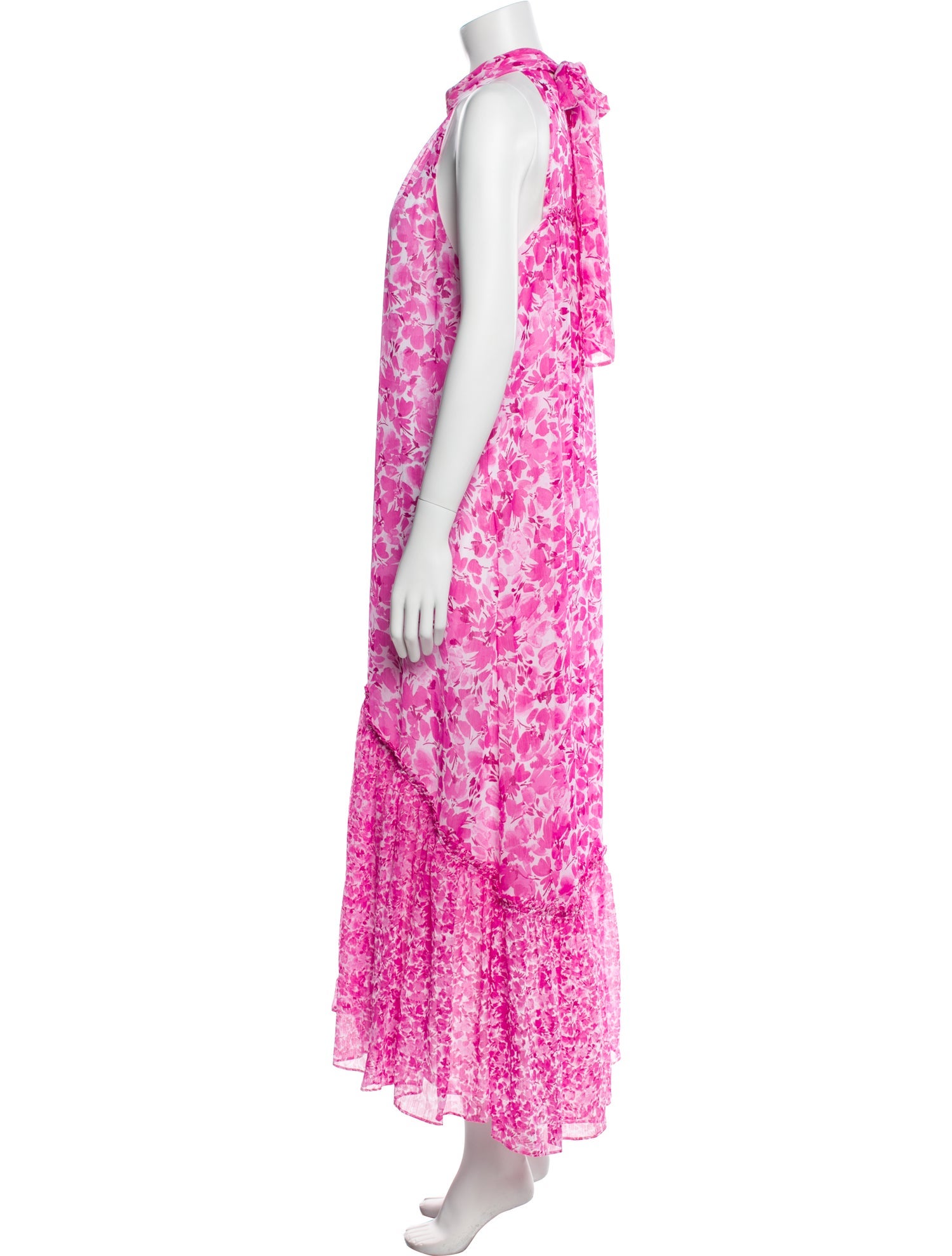 Vince Floral Print Long Dress