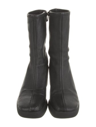 Vince Leather Sock Boots