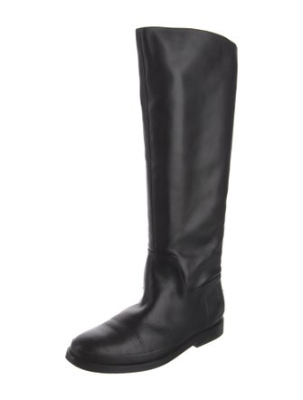 Vince Leather Riding Boots