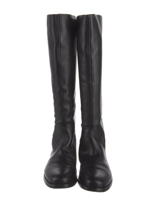 Vince Leather Riding Boots