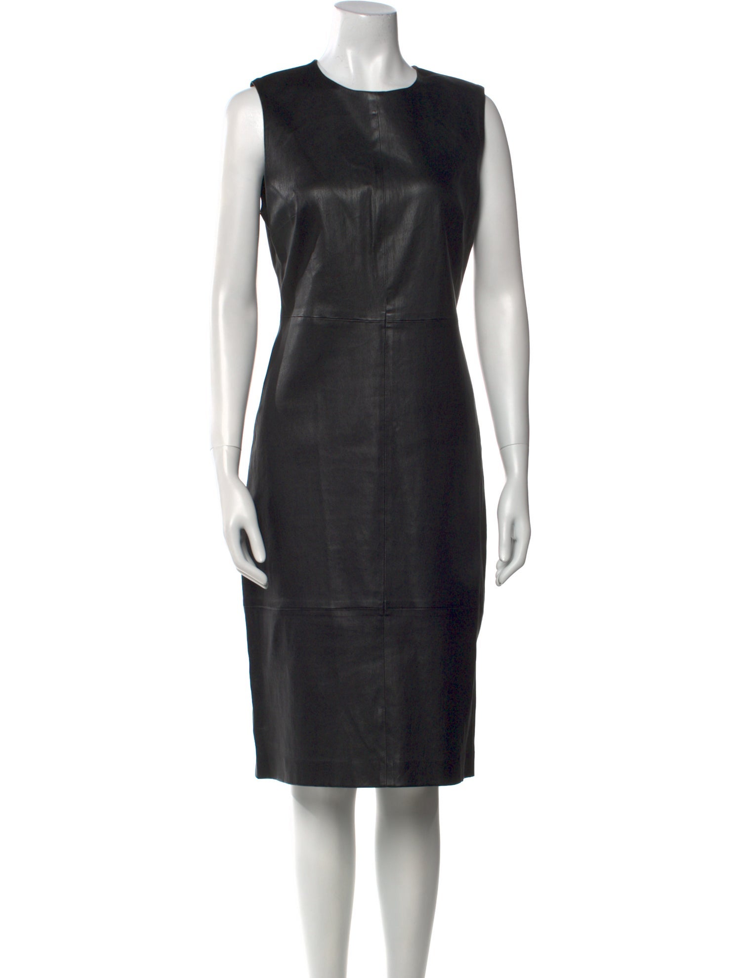 Vince Leather Knee-Length Dress