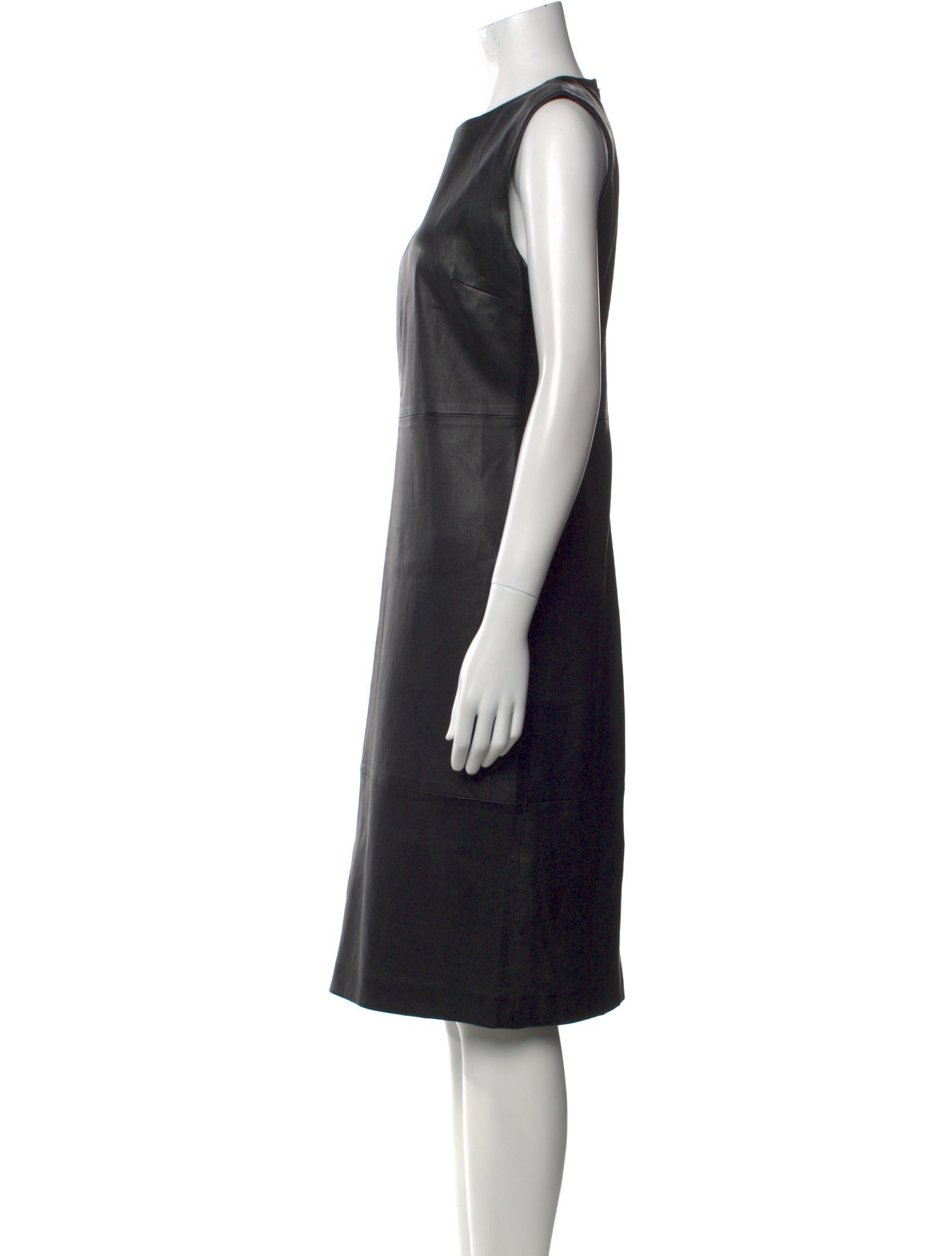 Vince Leather Knee-Length Dress