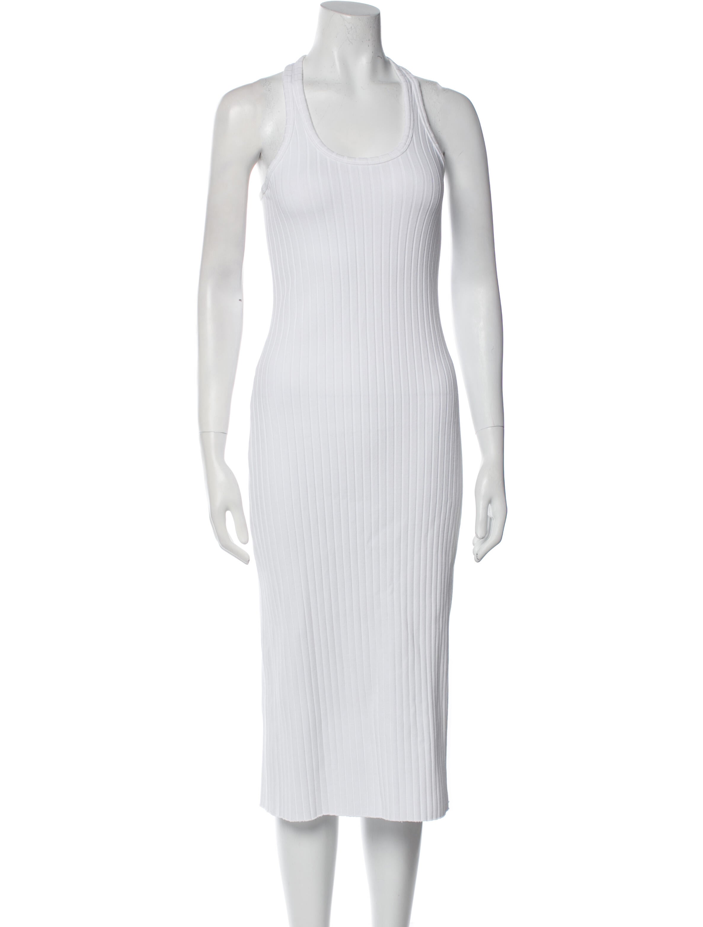 Vince Scoop Neck Midi Length Dress