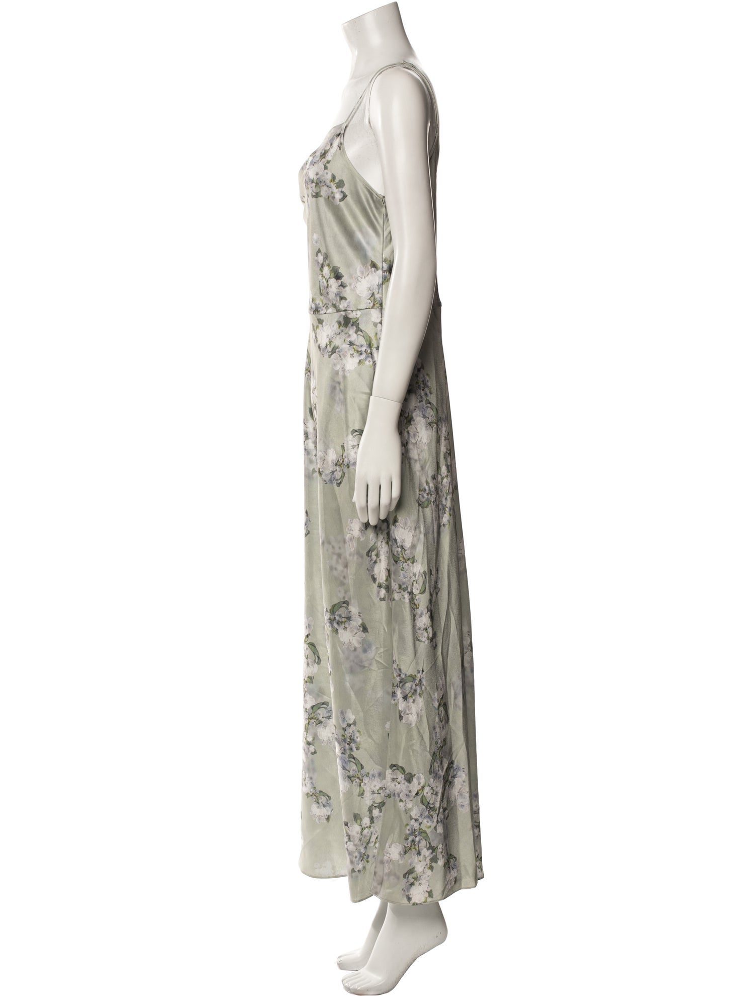 Vince Floral Print Long Dress