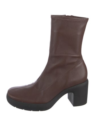 Vince Leather Sock Boots