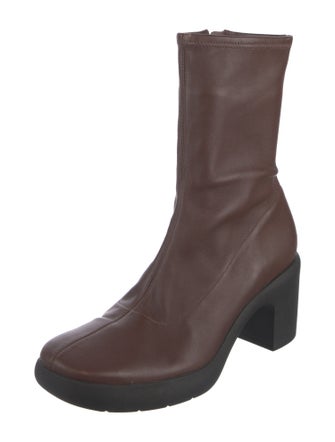 Vince Leather Sock Boots