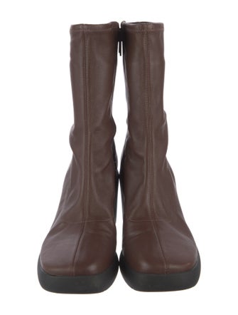 Vince Leather Sock Boots