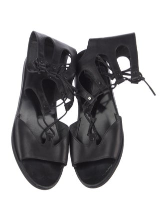 Vince Leather Gladiator Sandals