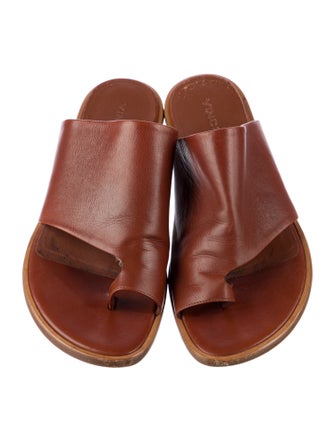 Vince Leather Slides