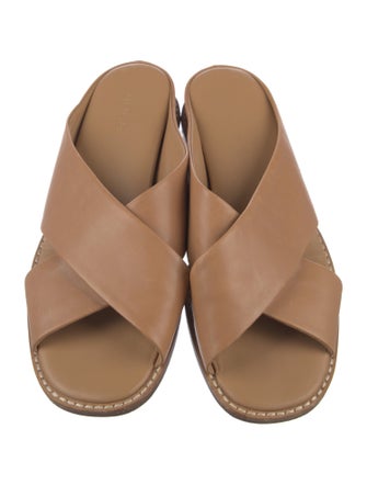 Vince Leather Slides