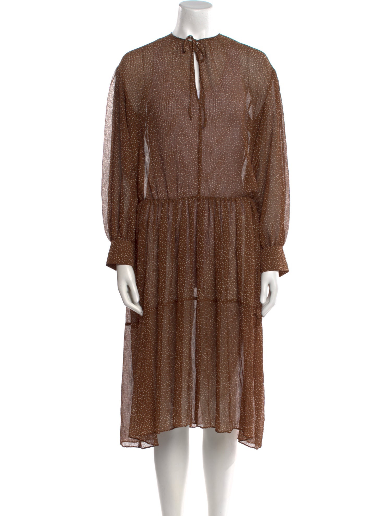 Vince Printed Midi Length Dress