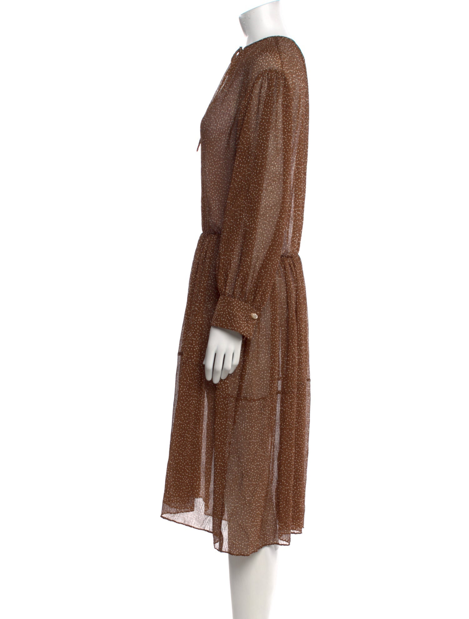 Vince Printed Midi Length Dress