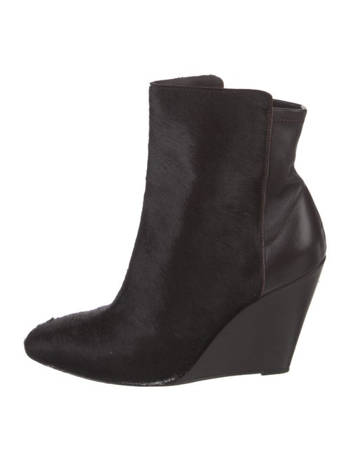 Vince Ponyhair Fur Trim Boots