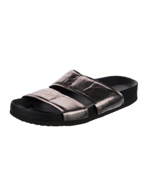Vince Patent Leather Slides