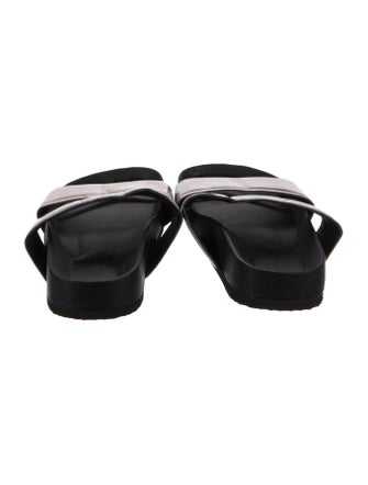 Vince Patent Leather Slides