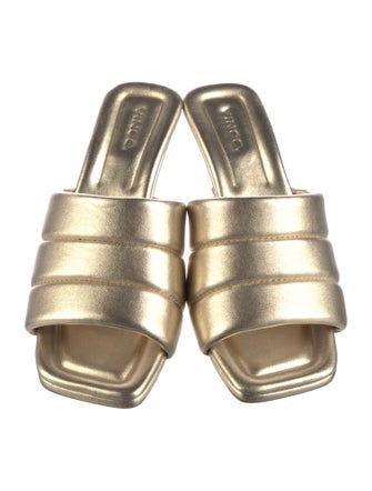 Vince Leather Slides