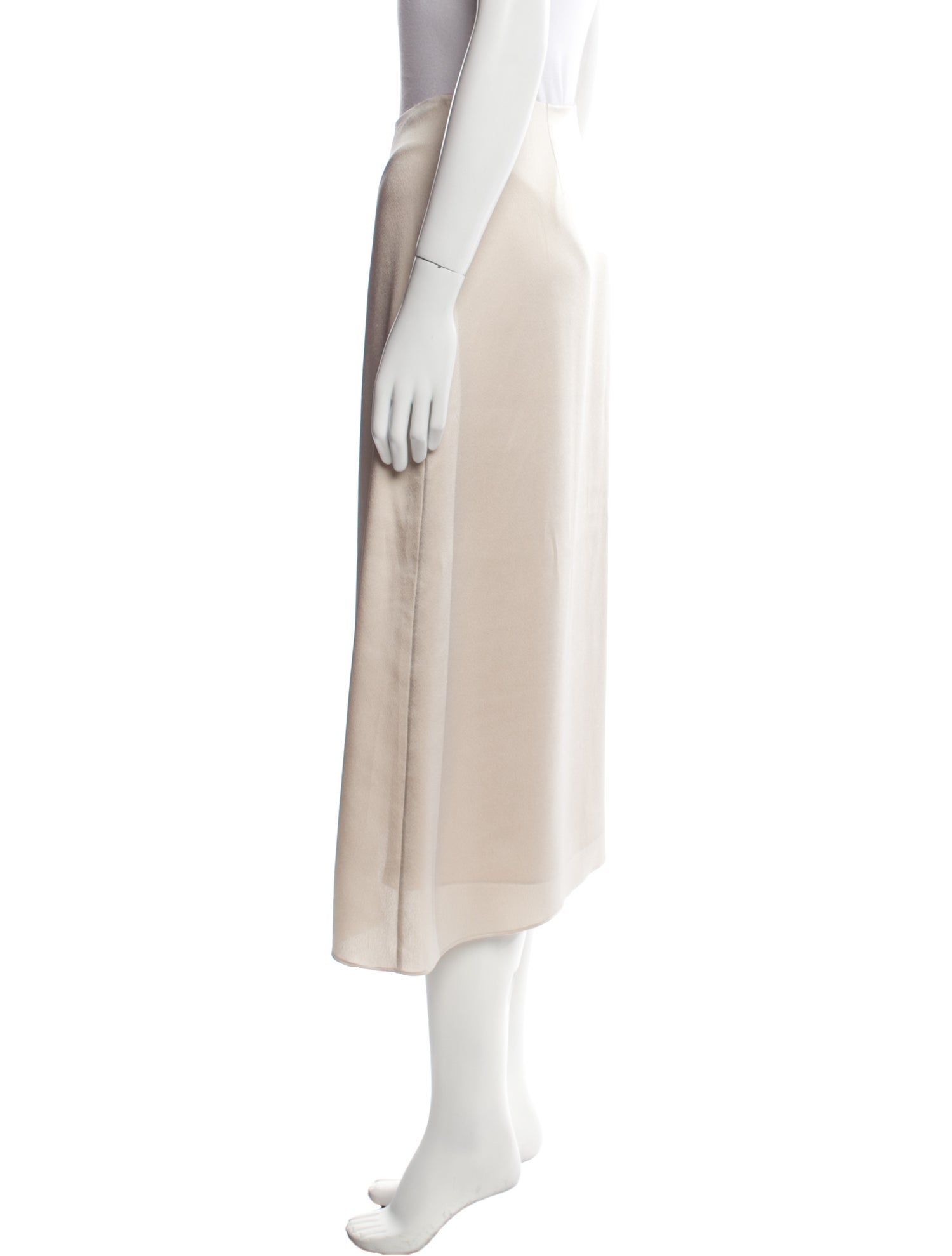 Vince Ruffle Embellishment Midi Length Skirt