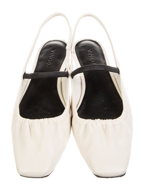 Vince Leather Slingback Flats