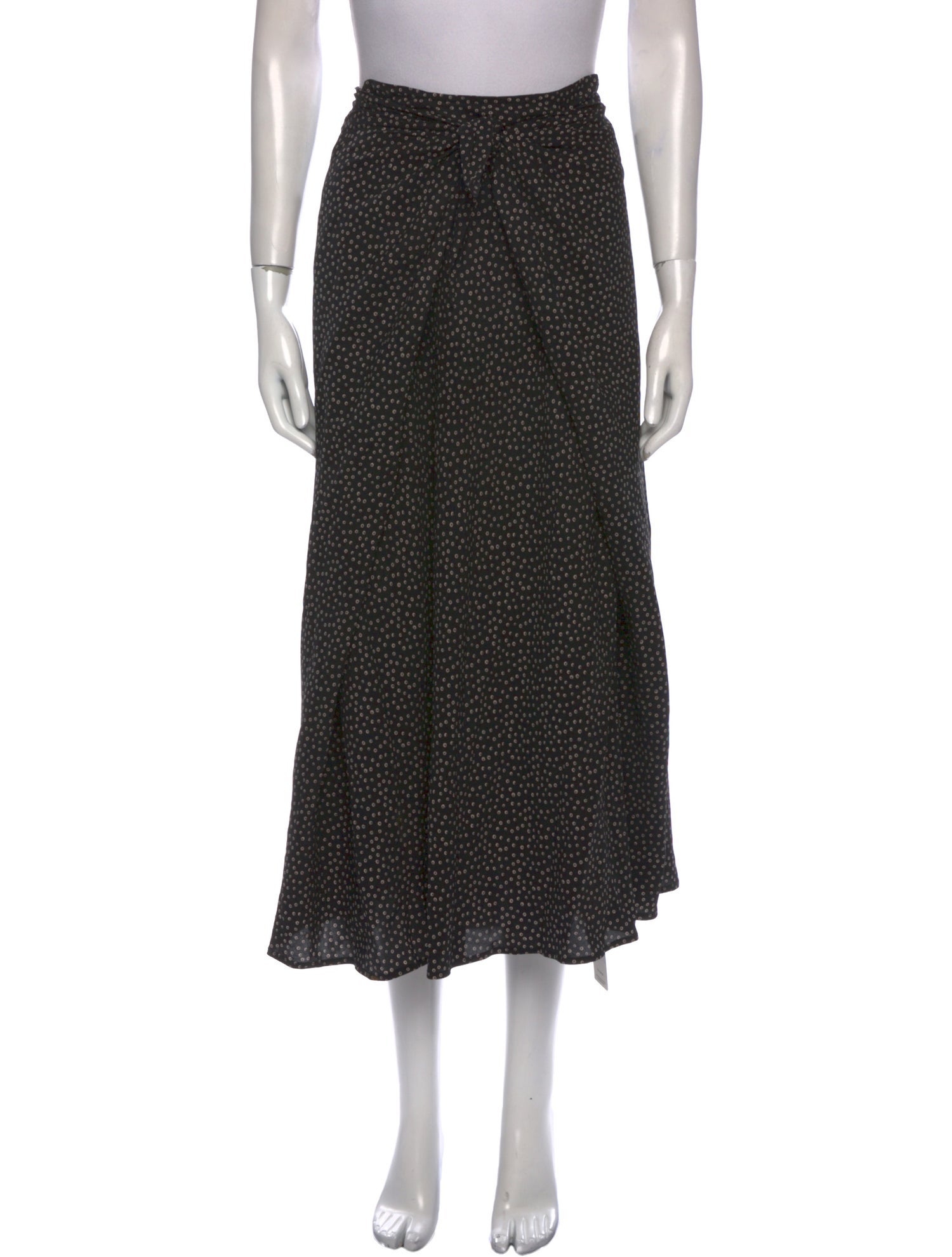 Vince Silk Midi Length Skirt