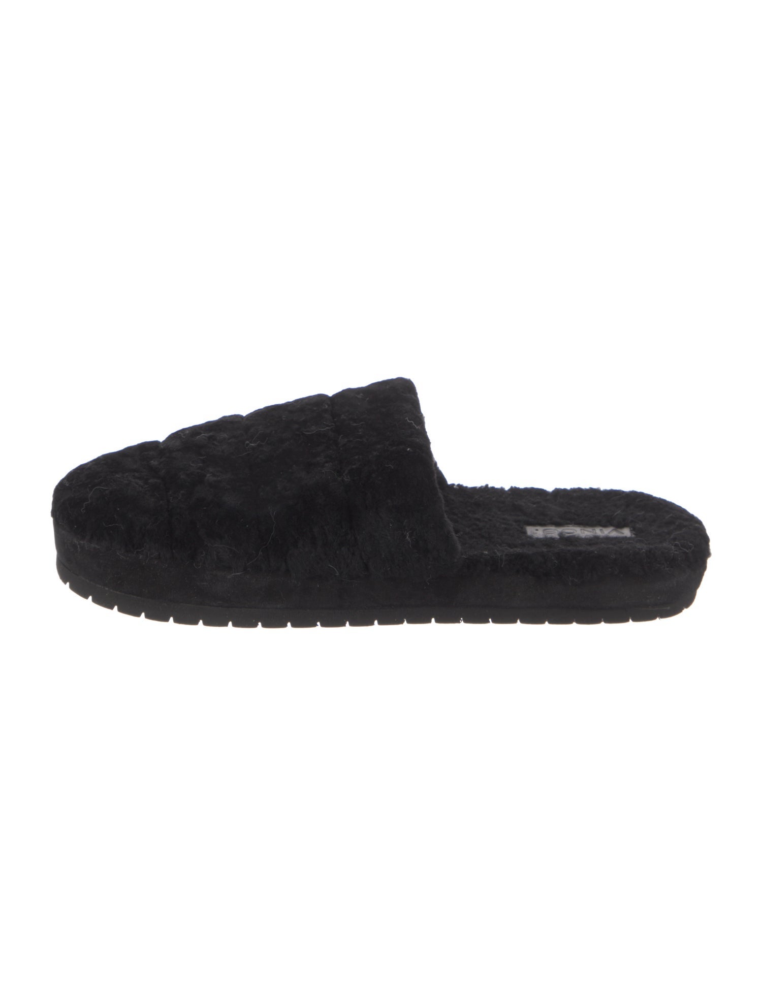 Vince Lamb Fur Slippers