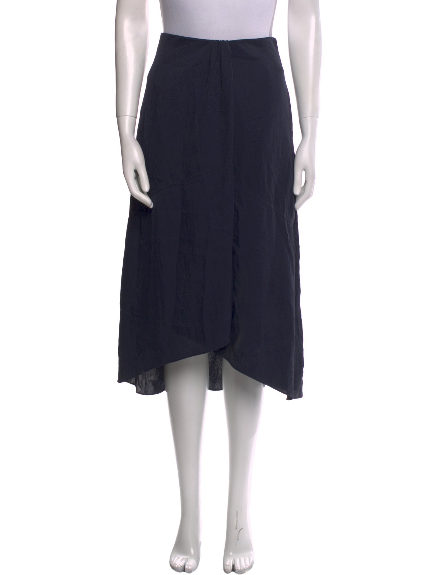 Vince Pleated Accents Midi Length Skirt