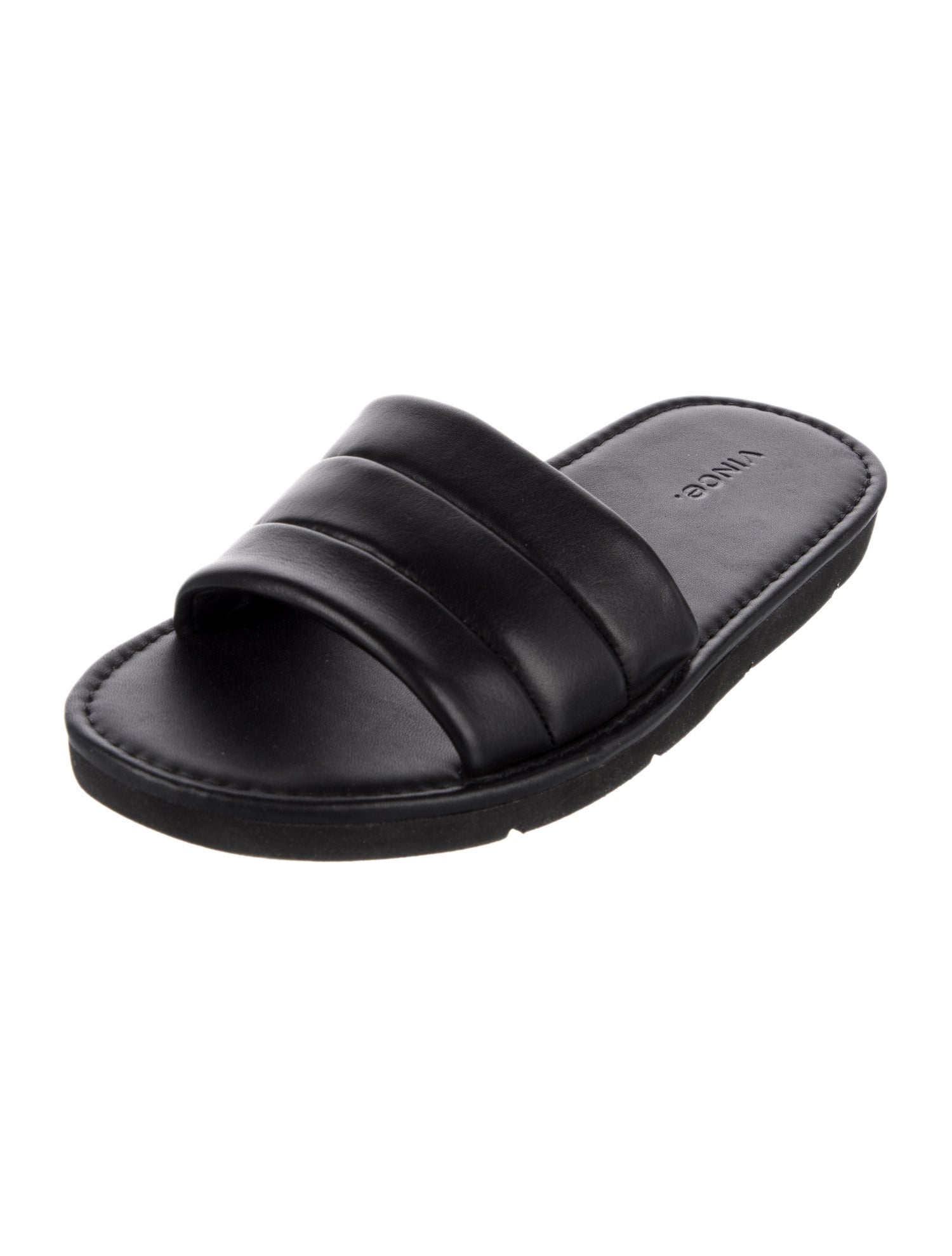 Vince Leather Slides
