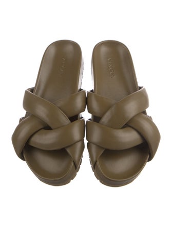 Vince Leather Slides