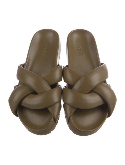 Vince Leather Slides