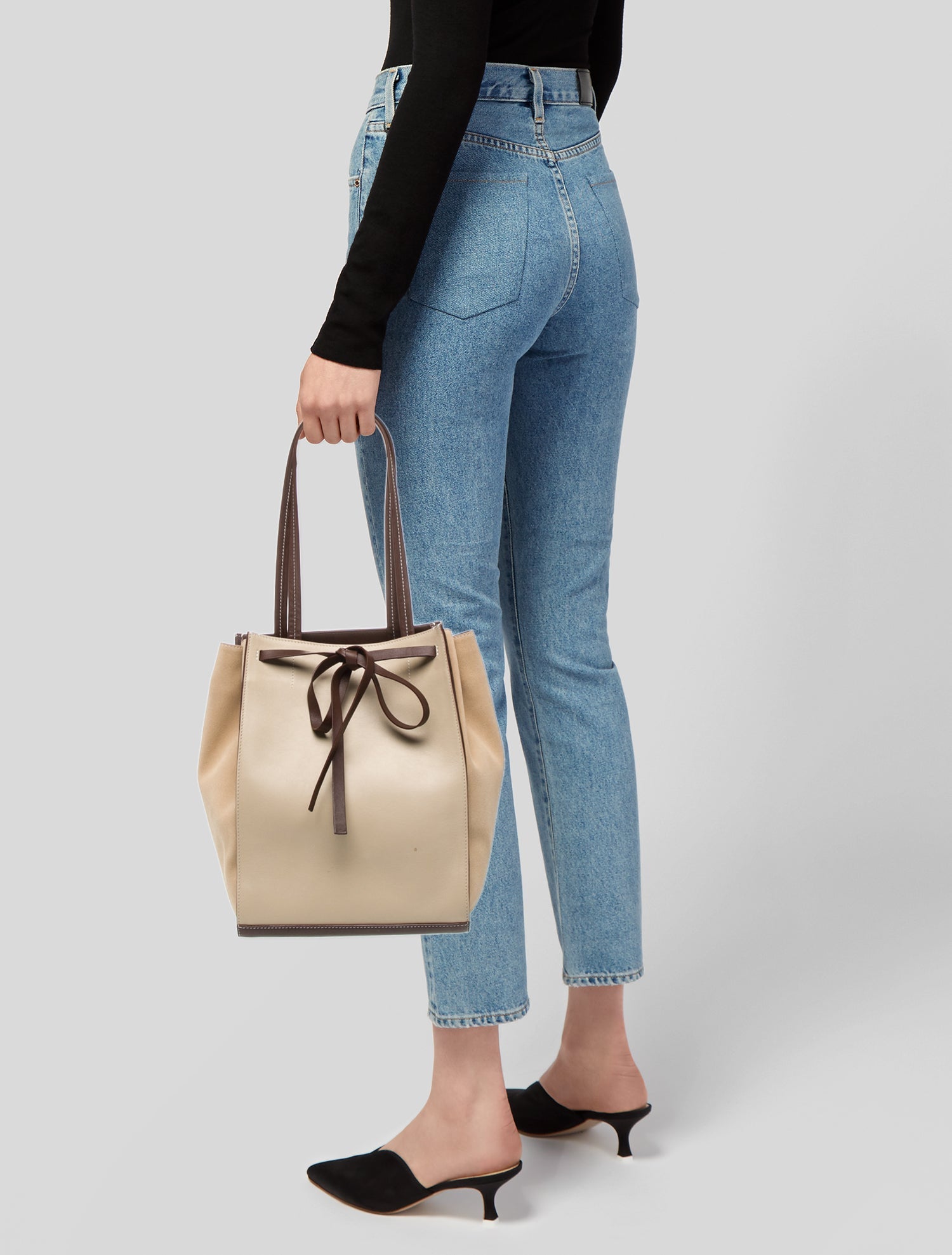 Vince Leather Bucket Bag