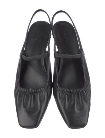 Vince Leather Mary Jane Flats