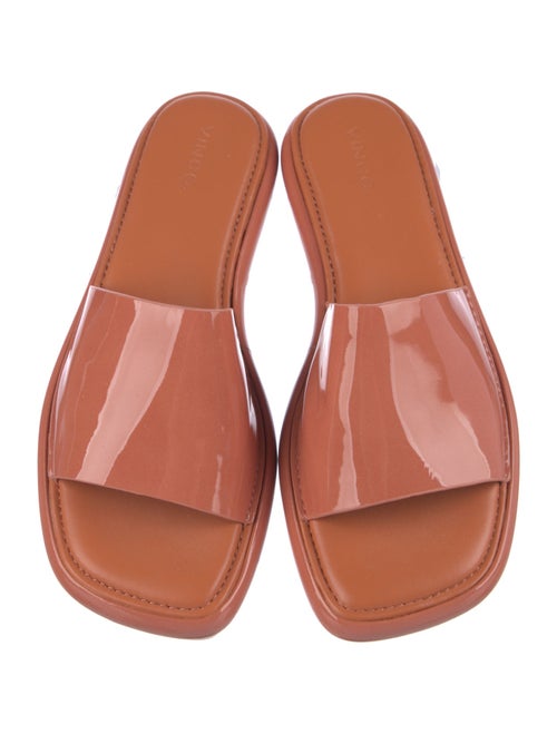 Vince Patent Leather Slides