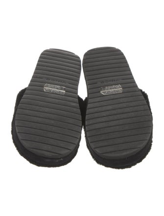 Vince Lamb Fur Fur Trim Mules