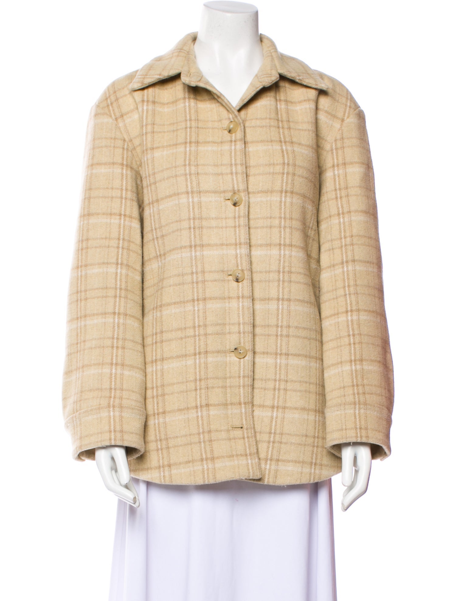 Vince Plaid Print Jacket