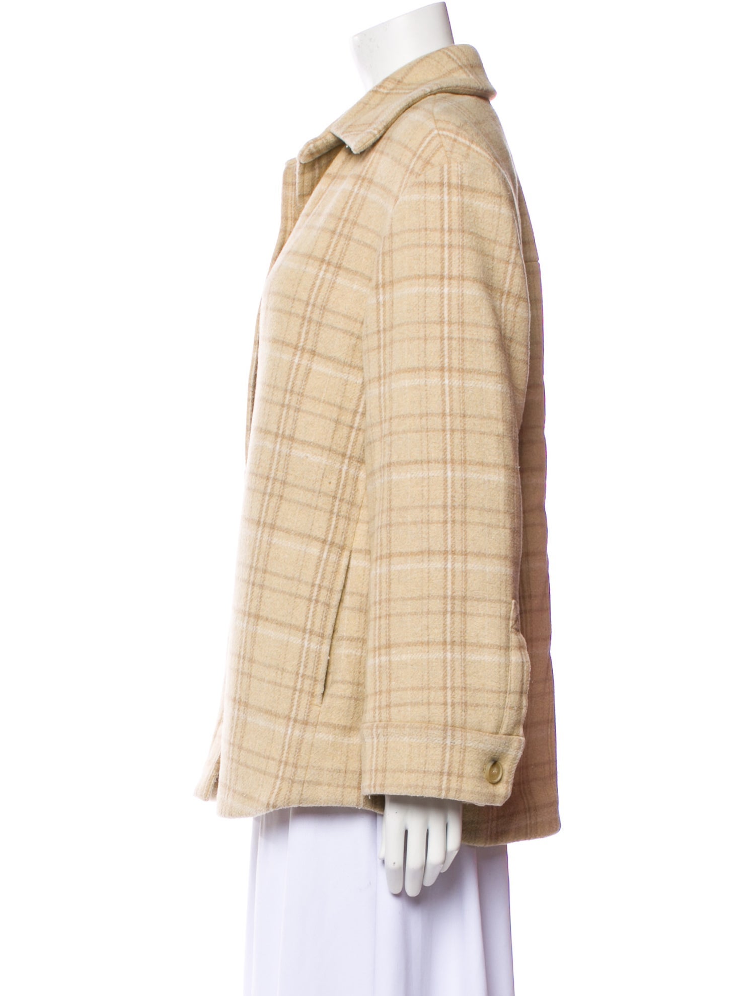 Vince Plaid Print Jacket