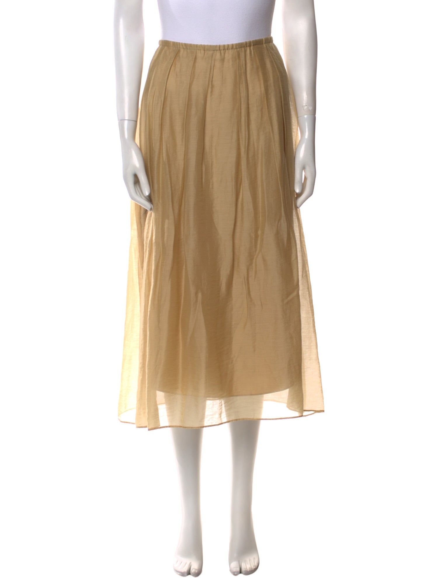 Vince Silk Midi Length Skirt